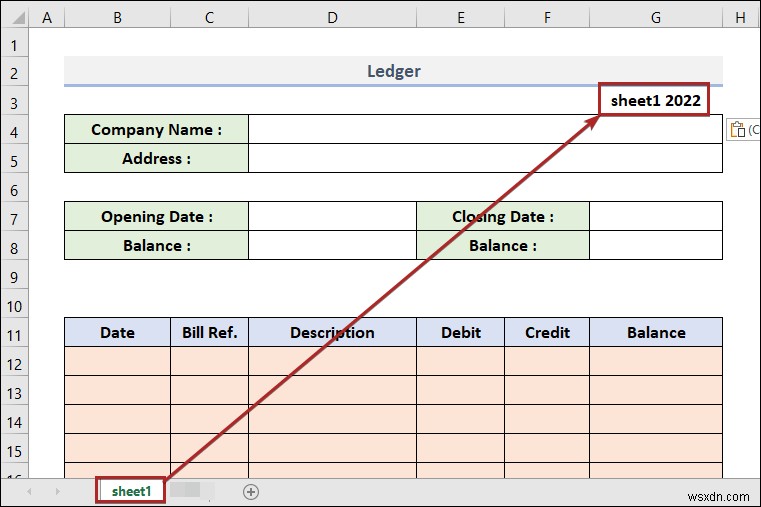 How to Make a Ledger in Excel (with Easy Steps)