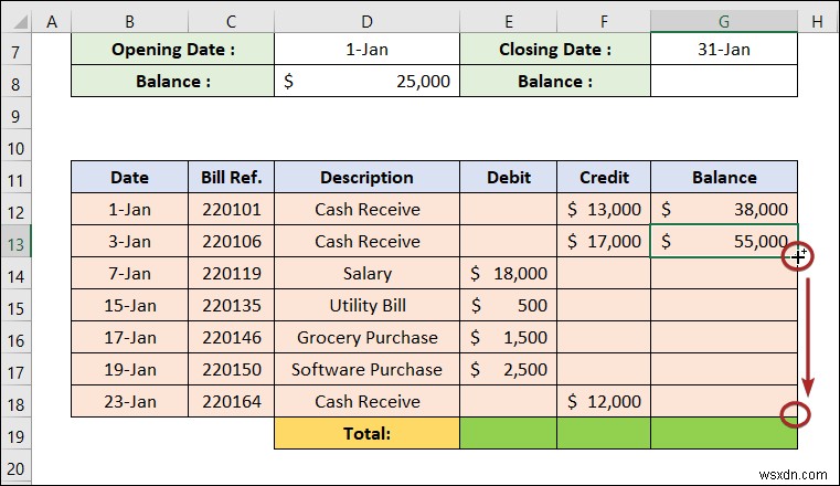 How to Make a Ledger in Excel (with Easy Steps)