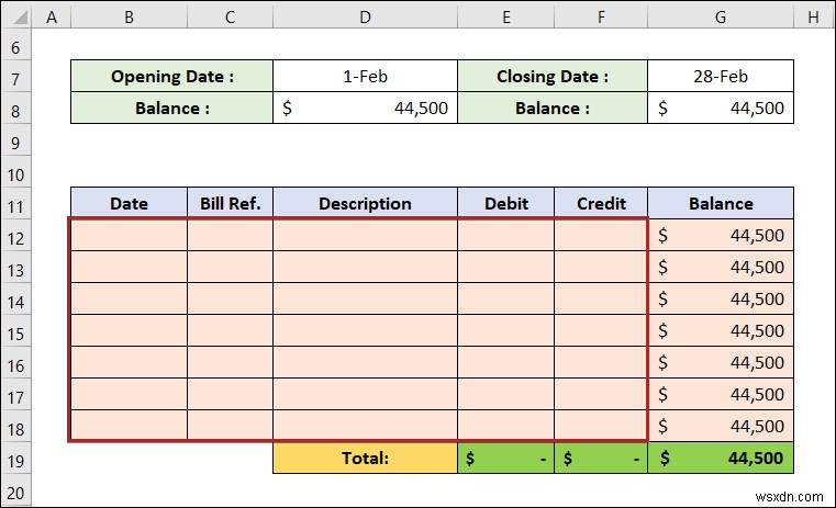 How to Make a Ledger in Excel (with Easy Steps)