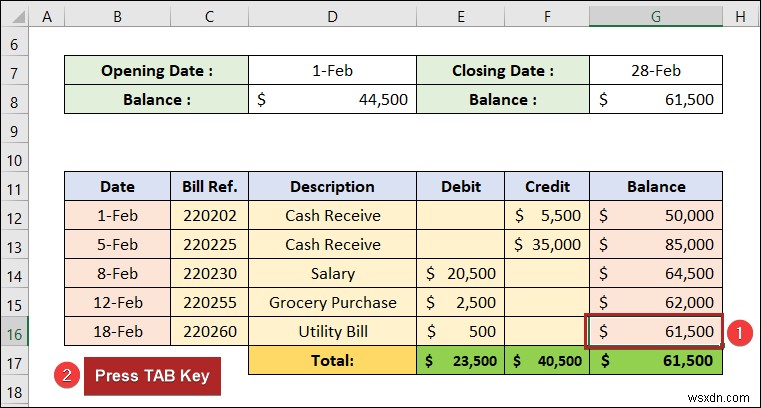How to Make a Ledger in Excel (with Easy Steps)