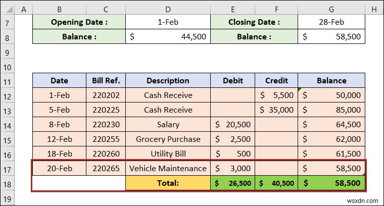 How to Make a Ledger in Excel (with Easy Steps)