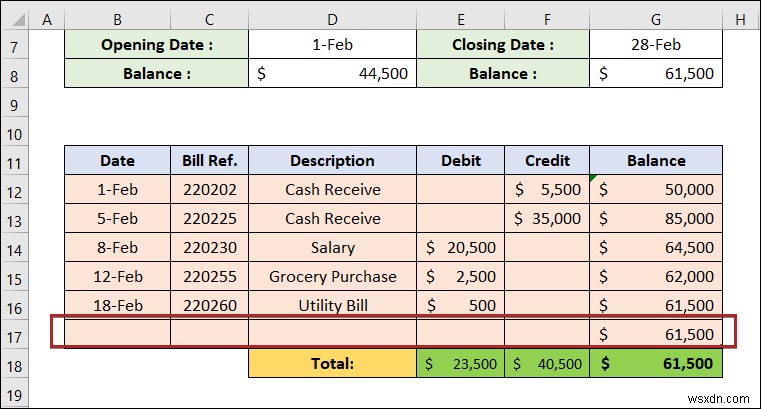 How to Make a Ledger in Excel (with Easy Steps)