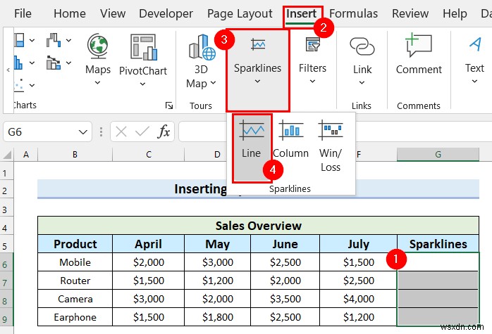 How to Add Markers to Sparklines in Excel (with Easy Steps)
