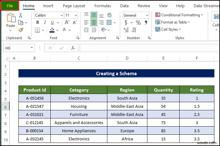 How to Create a Schema in Excel (with Detailed Steps)