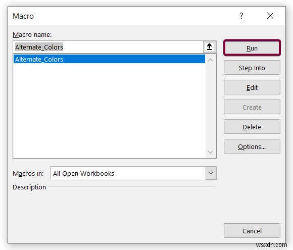 How to Color Alternate Row for Merged Cells in Excel