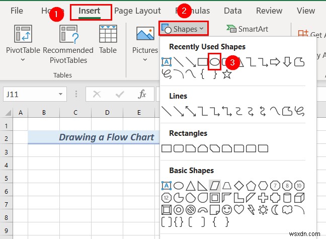 How to Draw Engineering Drawing in Excel (2 Suitable Examples)