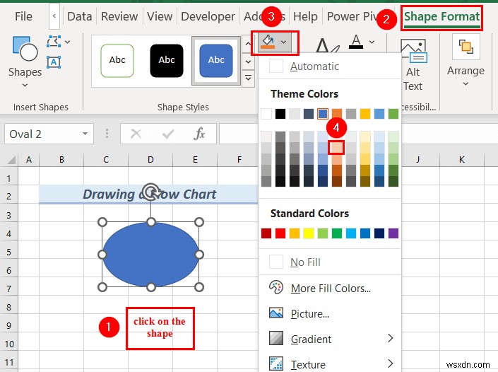 How to Draw Engineering Drawing in Excel (2 Suitable Examples)