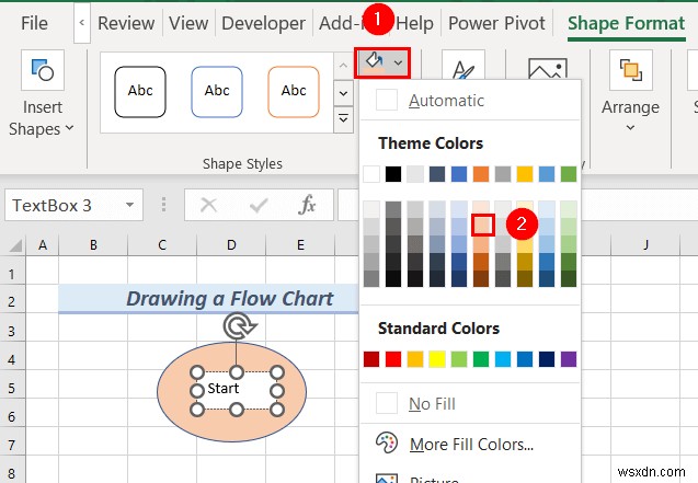 How to Draw Engineering Drawing in Excel (2 Suitable Examples)