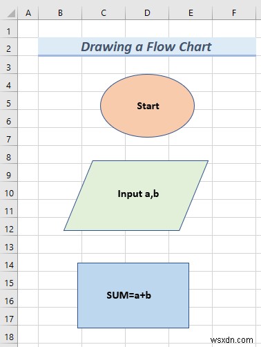 How to Draw Engineering Drawing in Excel (2 Suitable Examples)