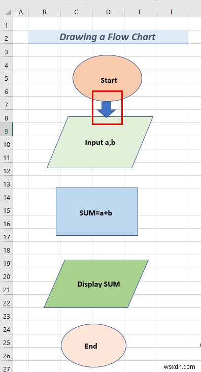 How to Draw Engineering Drawing in Excel (2 Suitable Examples)