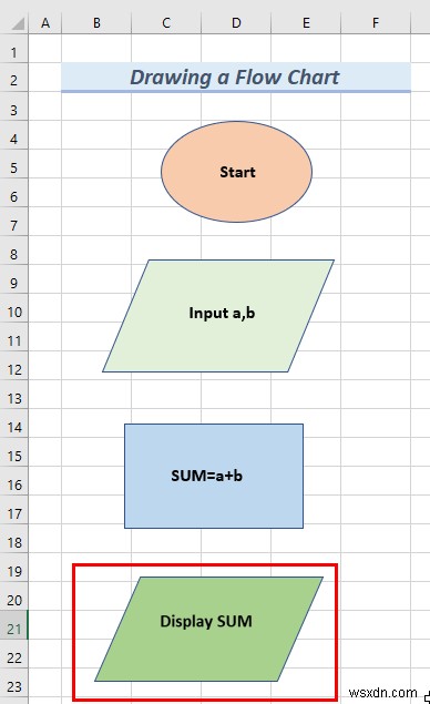 How to Draw Engineering Drawing in Excel (2 Suitable Examples)