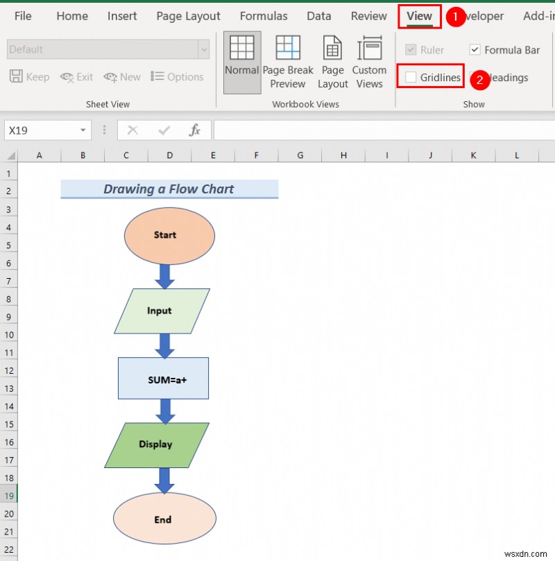 How to Draw Engineering Drawing in Excel (2 Suitable Examples)