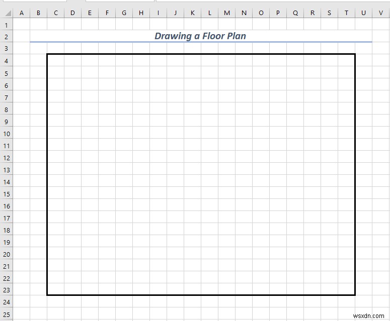 How to Draw Engineering Drawing in Excel (2 Suitable Examples)