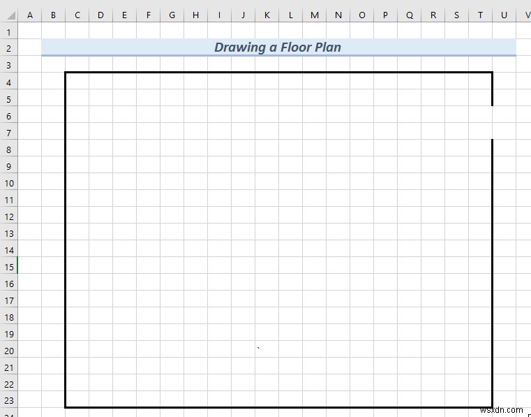 How to Draw Engineering Drawing in Excel (2 Suitable Examples)
