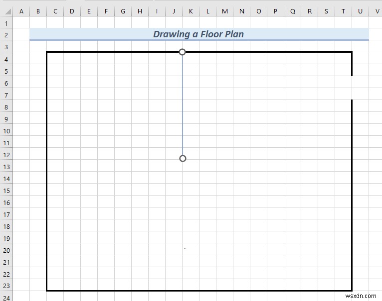 How to Draw Engineering Drawing in Excel (2 Suitable Examples)