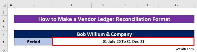 How to Make a Vendor Ledger Reconciliation Format in Excel