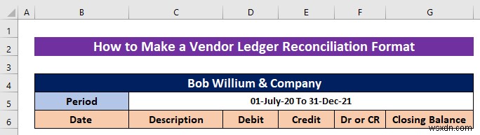 How to Make a Vendor Ledger Reconciliation Format in Excel