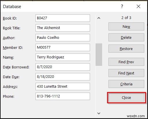 How to Create a Library Database in Excel (with Easy Steps)