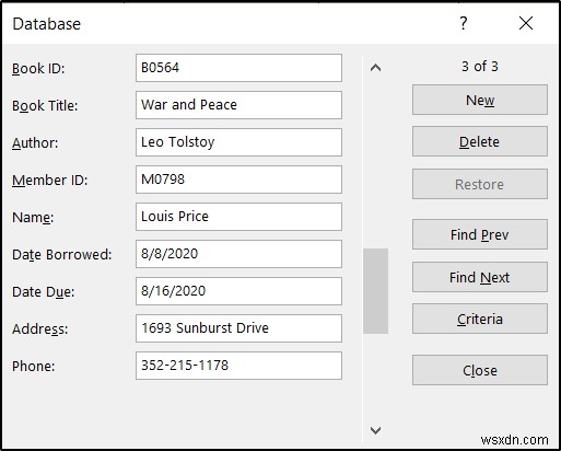 How to Create a Library Database in Excel (with Easy Steps)
