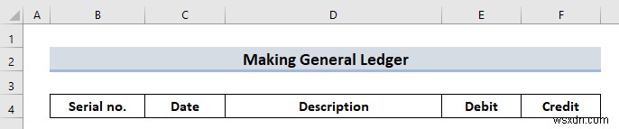 How to Make General Ledger in Excel (With Easy Steps)