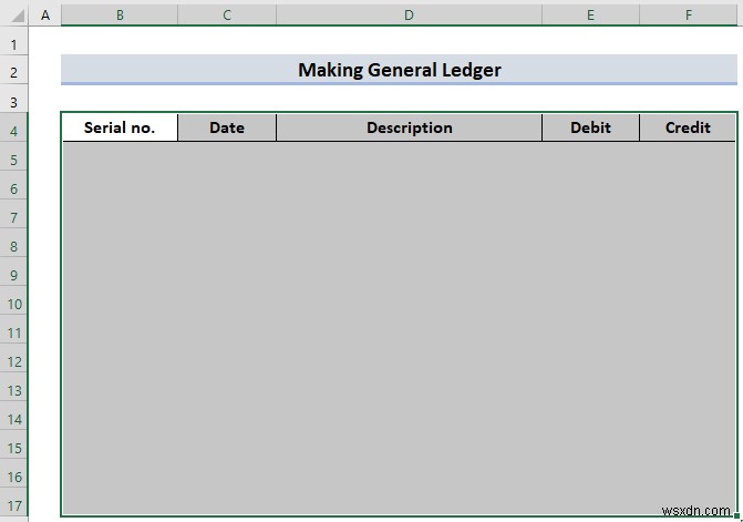 How to Make General Ledger in Excel (With Easy Steps)