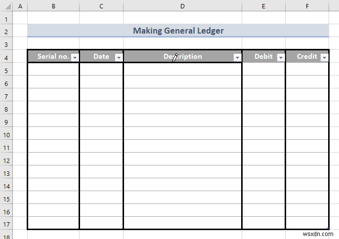 How to Make General Ledger in Excel (With Easy Steps)