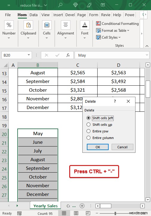 How to Reduce Excel File Size Without Deleting Data (9 Tricks)