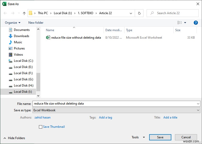 How to Reduce Excel File Size Without Deleting Data (9 Tricks)