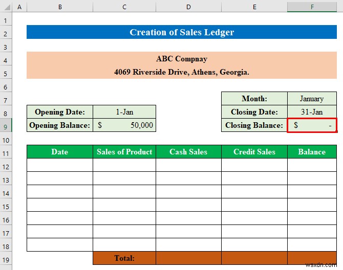How to Create Sales and Purchase Ledger in Excel