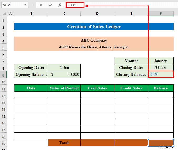 How to Create Sales and Purchase Ledger in Excel