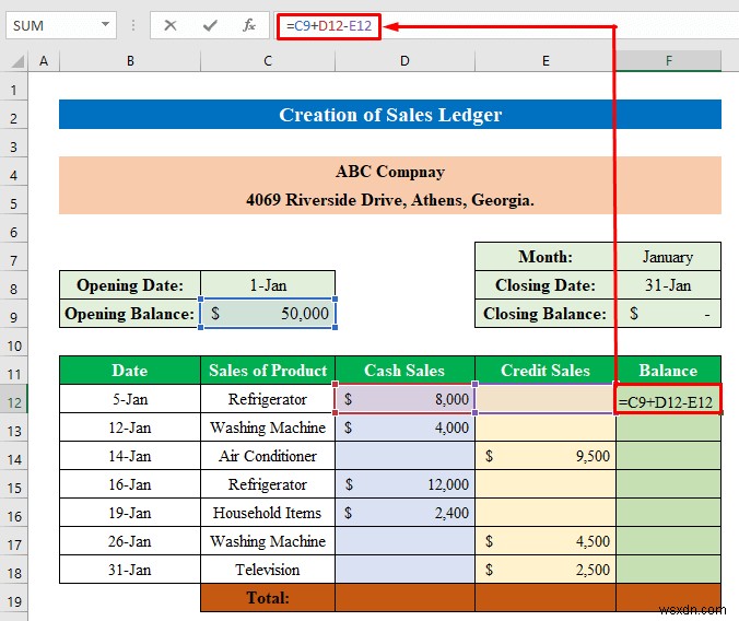 How to Create Sales and Purchase Ledger in Excel