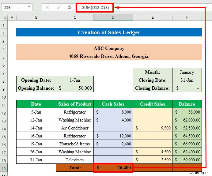 How to Create Sales and Purchase Ledger in Excel