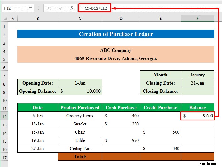 How to Create Sales and Purchase Ledger in Excel