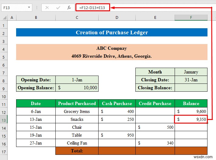 How to Create Sales and Purchase Ledger in Excel