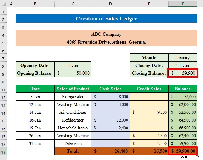 How to Create Sales and Purchase Ledger in Excel