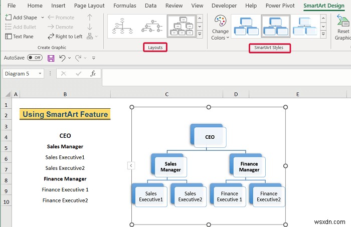 How to Create Hierarchy in Excel (3 Easy Ways)