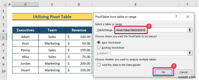 How to Create Hierarchy in Excel (3 Easy Ways)