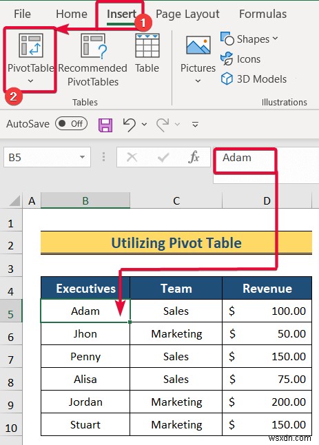 How to Create Hierarchy in Excel (3 Easy Ways)