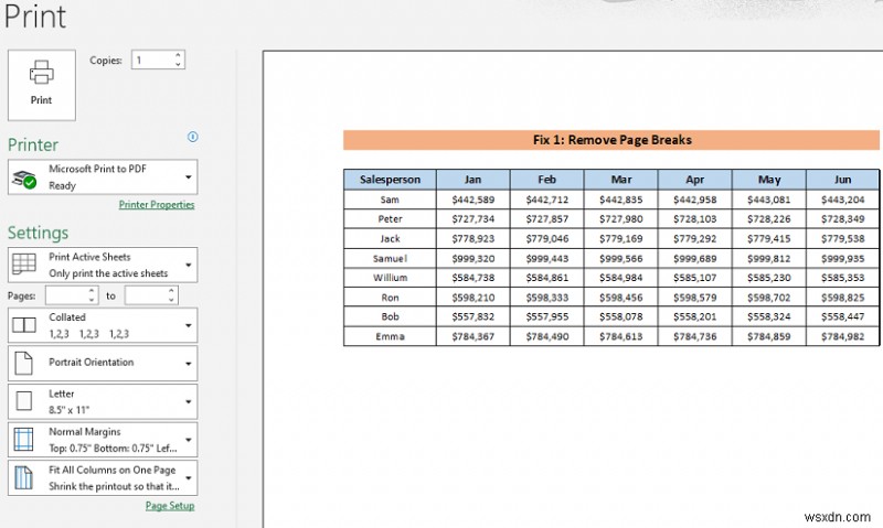 [Solved!] Print Scale to Fit Not Working in Excel