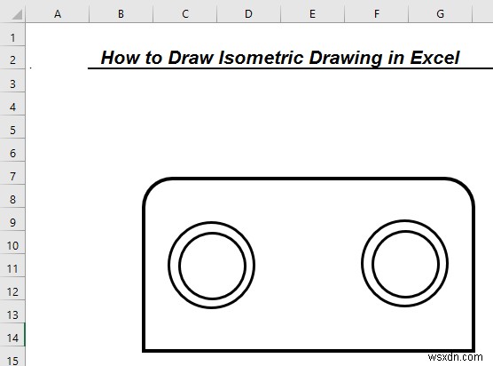 How to Draw Isometric Drawing in Excel (with Easy Steps)