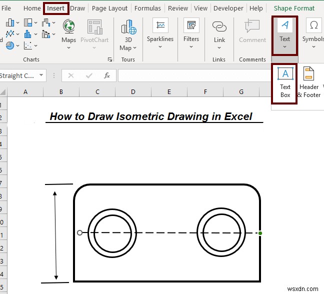 How to Draw Isometric Drawing in Excel (with Easy Steps)