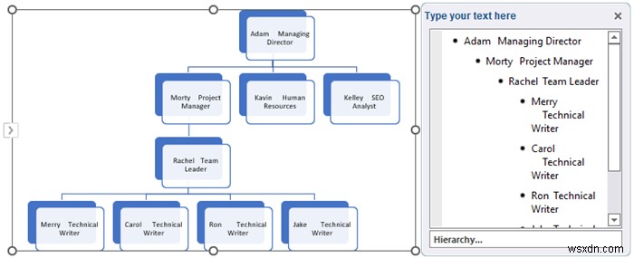 How to Make Hierarchy Chart in Excel (3 Easy Ways)
