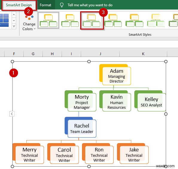 How to Make Hierarchy Chart in Excel (3 Easy Ways)