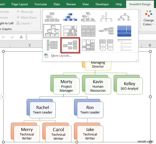 How to Make Hierarchy Chart in Excel (3 Easy Ways)