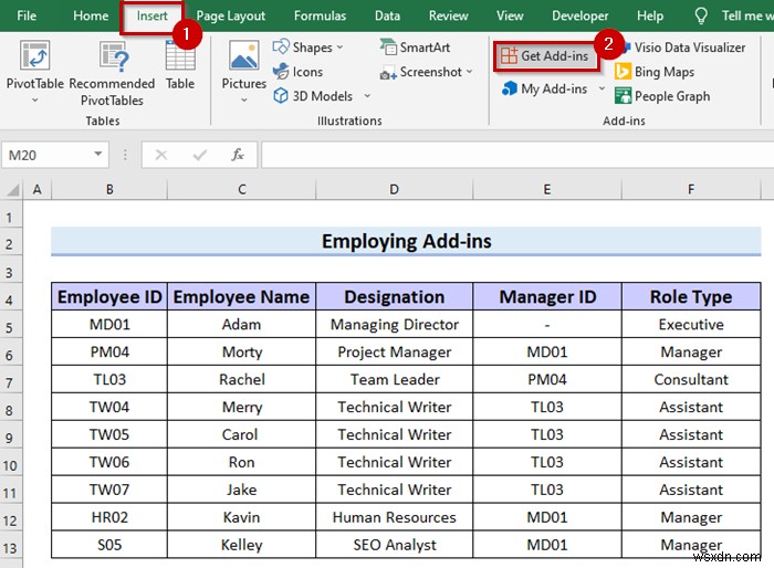 How to Make Hierarchy Chart in Excel (3 Easy Ways)
