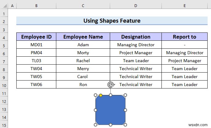 How to Make Hierarchy Chart in Excel (3 Easy Ways)