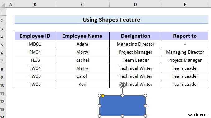 How to Make Hierarchy Chart in Excel (3 Easy Ways)