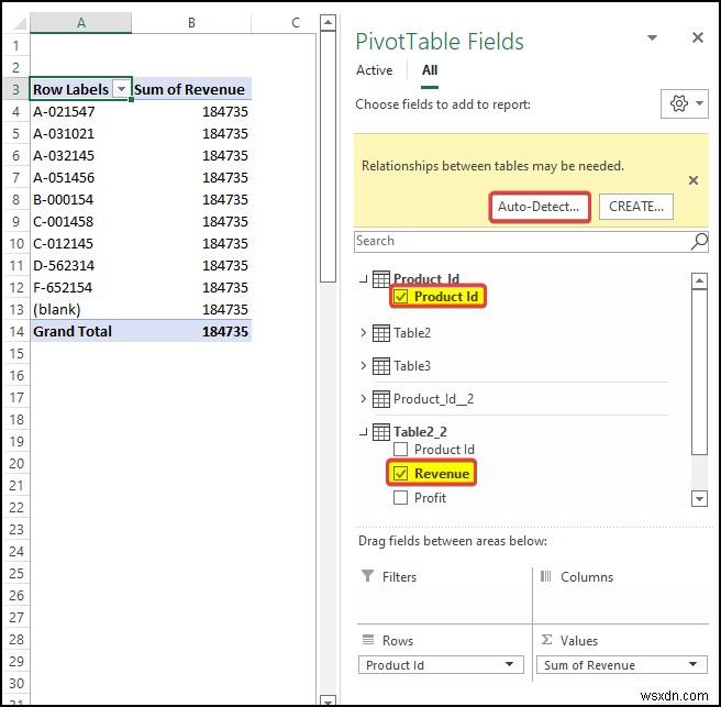 How to Create Relationship in Excel with Duplicate Values