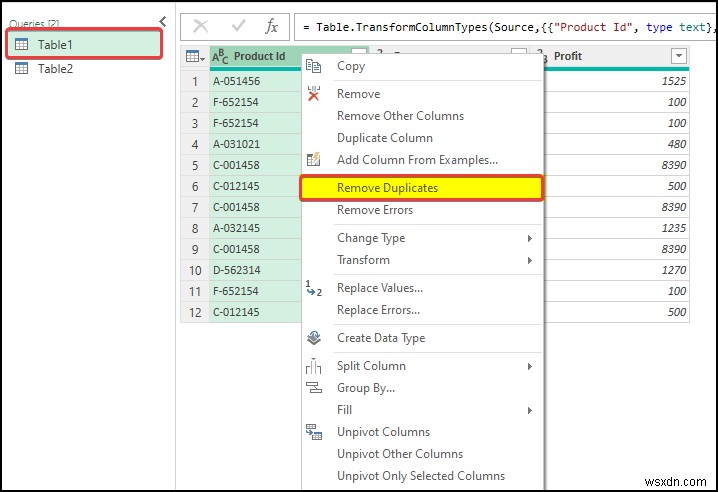 How to Create Relationship in Excel with Duplicate Values