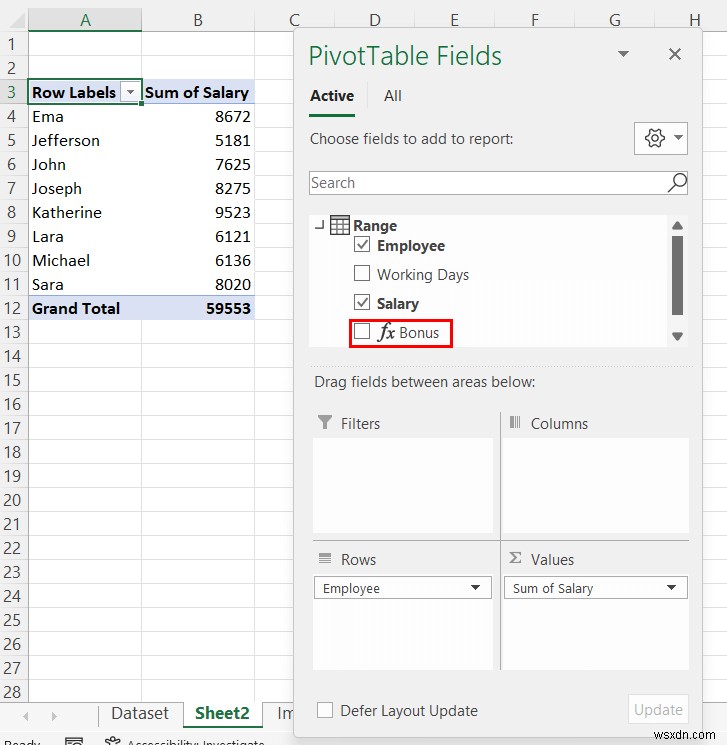How to Create Calculated Field in Pivot Table Data Model